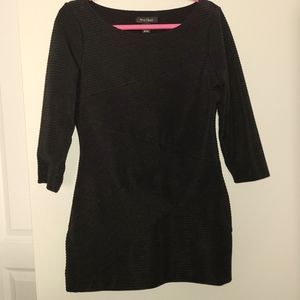 White House Black Market fitted black dress size M